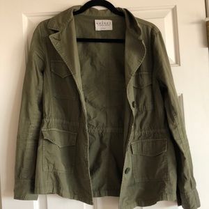 Army green utility jacket